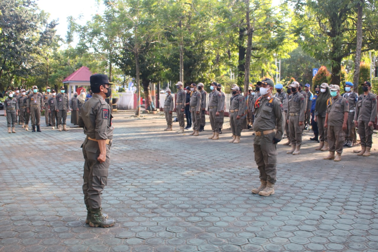 Dalam pelaksanaan Pilkades Serentak hari ini Satpol PP menerjunkan 150 orang personilnya untuk melakukan pengamanan