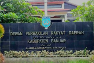 DPRD Kabupaten Banjar bakal bangun lift tanpa persetejuan Ketua. Rabu (12/04/2023). (Foto: maulana/teras7)