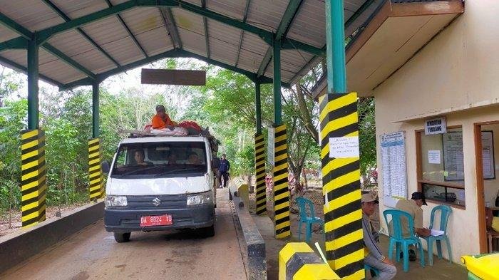 Jembatan timbang yang ada di TPA Batu Merah Kecamatan Lampihong Kabupaten Balangan