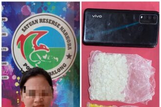 Pelaku AS (27) diduga terlibat peredaran narkoba jenis sabu-sabu_Humas Polres Tabalong