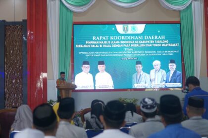 Bupati Tabalong, Anang Syakhfiani dalam kegiatan Rapat Koordinasi Pimpinan MUI se-Tabalong. (Foto : ihsan_teras7.com)