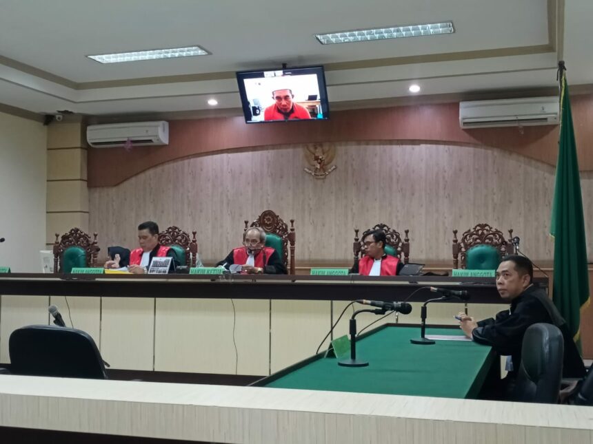 Sidang pledoi terdakwa korupsi mantan Kades Merah Syamsuni di Pengadilan Tipikor Banjarmasin