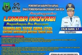 Lomba Inovasi TTG tingkat Kabupaten Kapuas dimul;ai 1-28 Februari ini. (Foto Pemkab Kapuas)